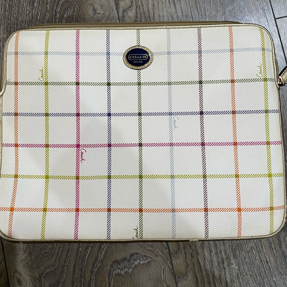 Coach laptop case
